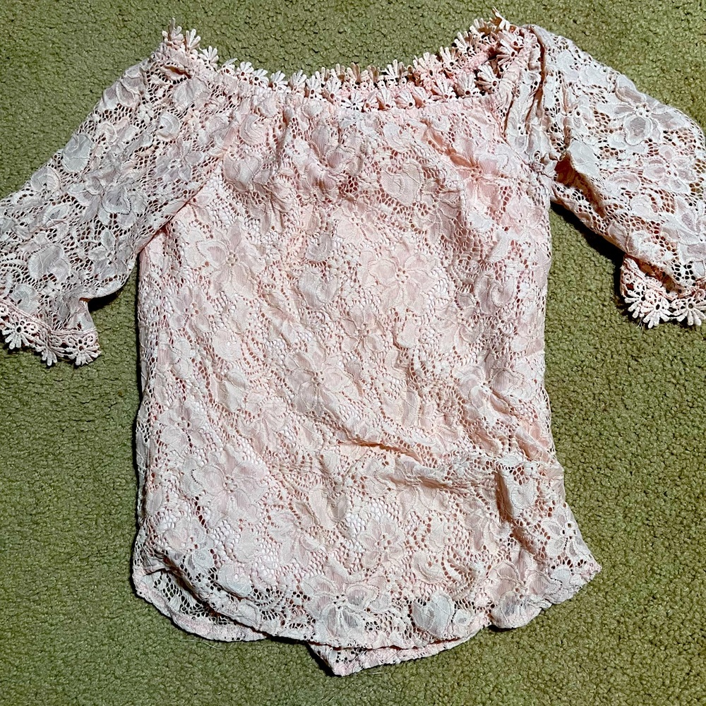 Pink flower shirt wore once!